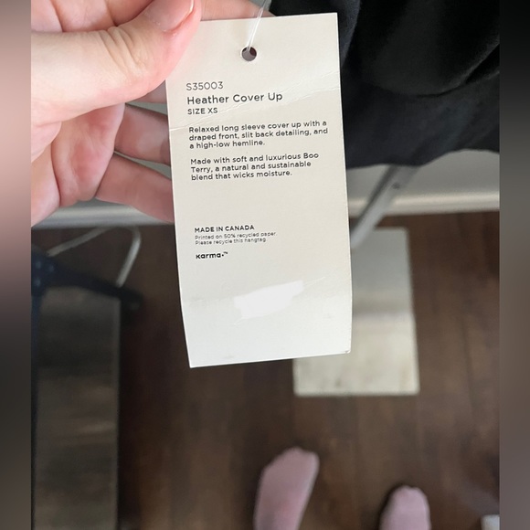 Black Karma Heather Cover Up - Picture 3 of 4